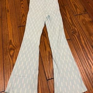 OFFLINE by Aerie Real Me / Ribbed Flare Leggings Baby Blue XXS NWT